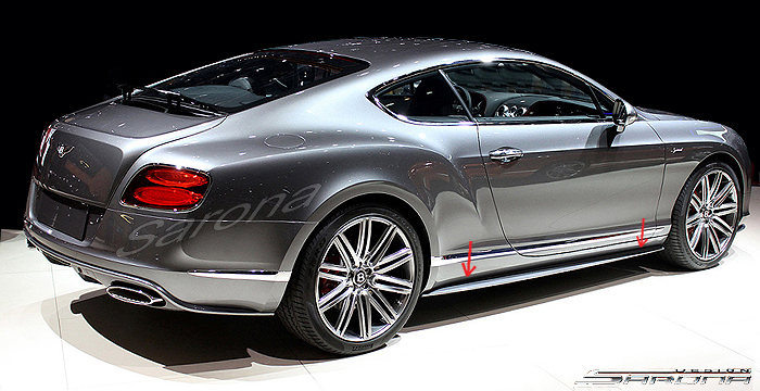 Custom Bentley GT  Coupe & Convertible Side Skirts (2012 - 2017) - $980.00 (Part #BT-009-SS)